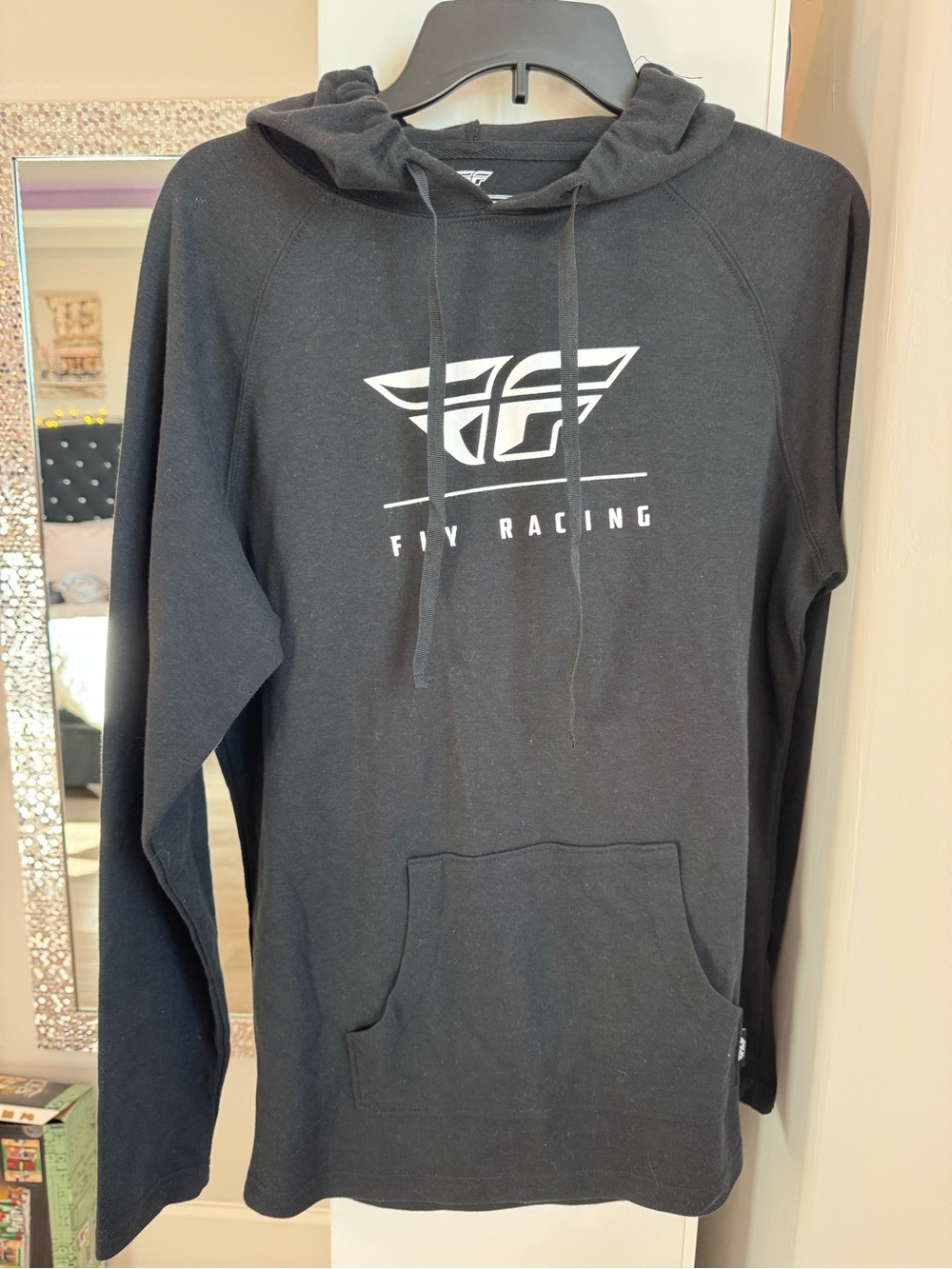 Fly Racing Women's Black Long Sleeve Hoodie Tee